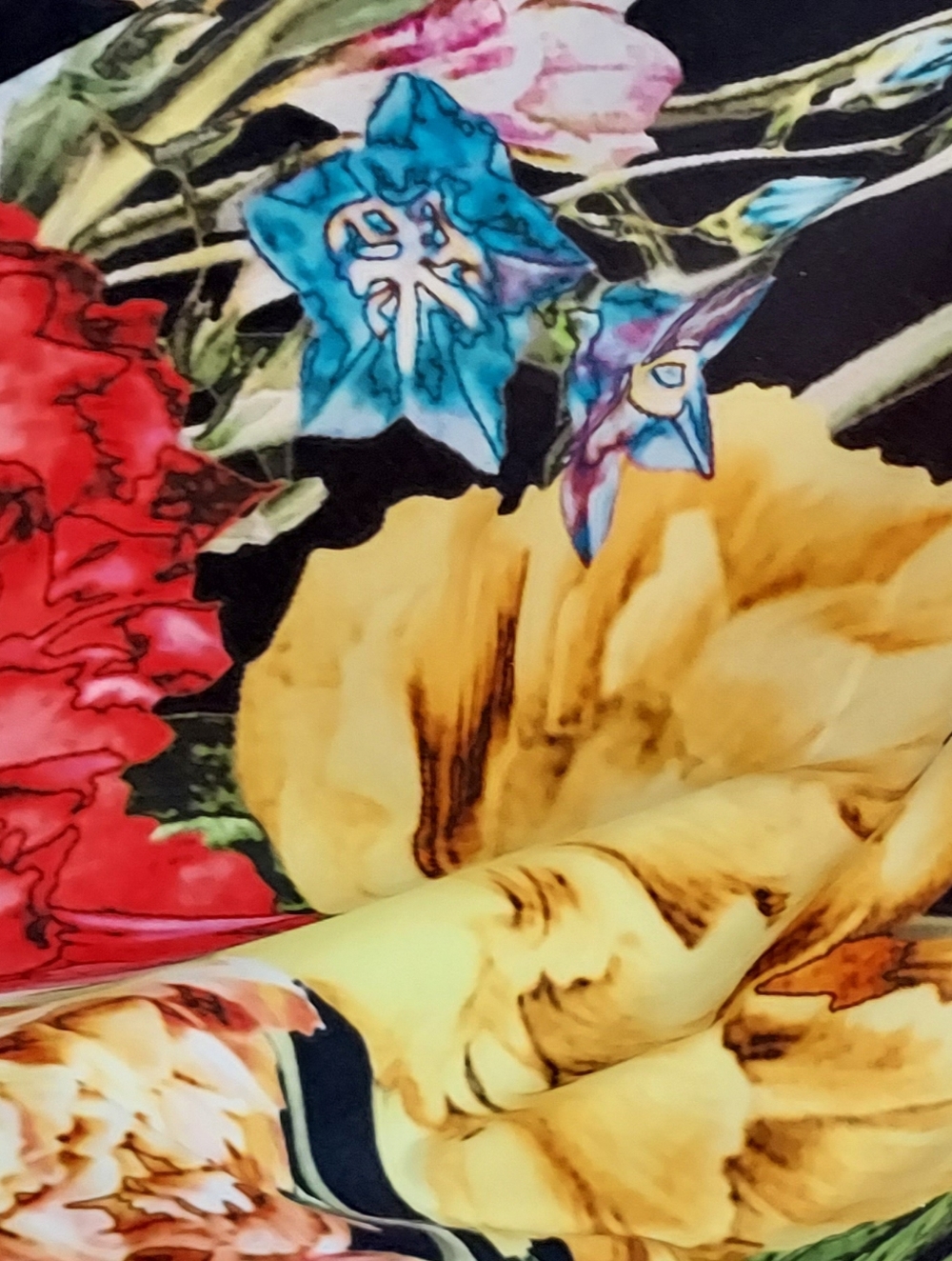 Teri Jon Cotton Shirtwaist Dress with Wrap Bodice and Springy  Floral Skirt, 22 - Picture 6 of 10